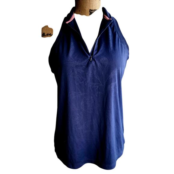 Swannies Brynn Golf Polo, Blue, Racerback, Sz M, Sleeveless, Pickleball, Tennis - Picture 1 of 7